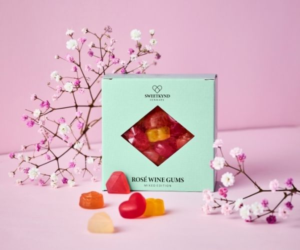 Sweetkynd Rose WINE GUMS MIXED VEGAN Hornvarefabrikken