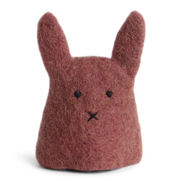 Gry &amp; Sif FELT EGG COSY BUNNY - RED 