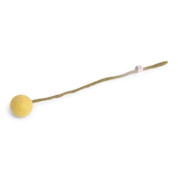 Gry &amp; Sif FELT FLOWER LIGHT YELLOW BIG