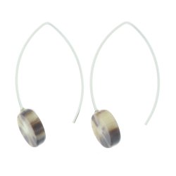 Tip Drop Hook Earring Silver
