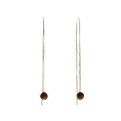 Pearl Ohrringe Kette Silber 6