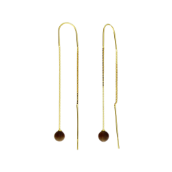 Pearl Ohrringe Kette vergoldet 6 