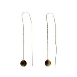 Pearl Ohrringe Kette Silber 8