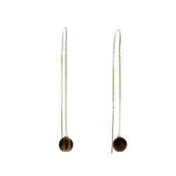 Pearl Ohrringe Kette Silber 8