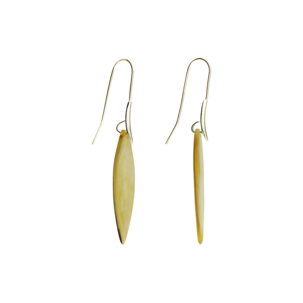 Leaf Ohrringe Silber Single