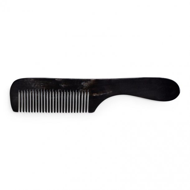 Black horn Comb Regular with big handle