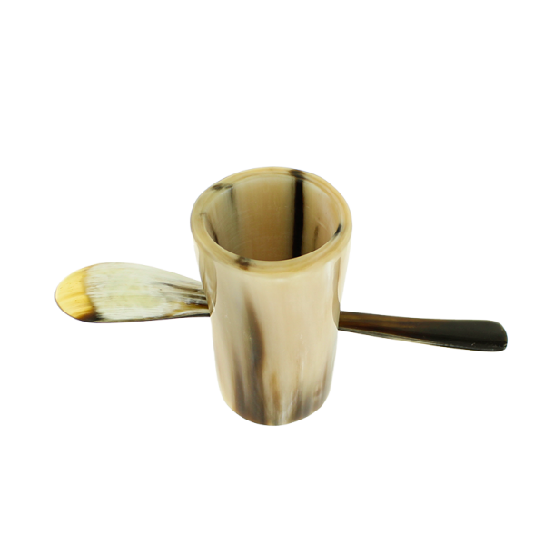 Eierbecher mit Loch &amp; Eierlffel