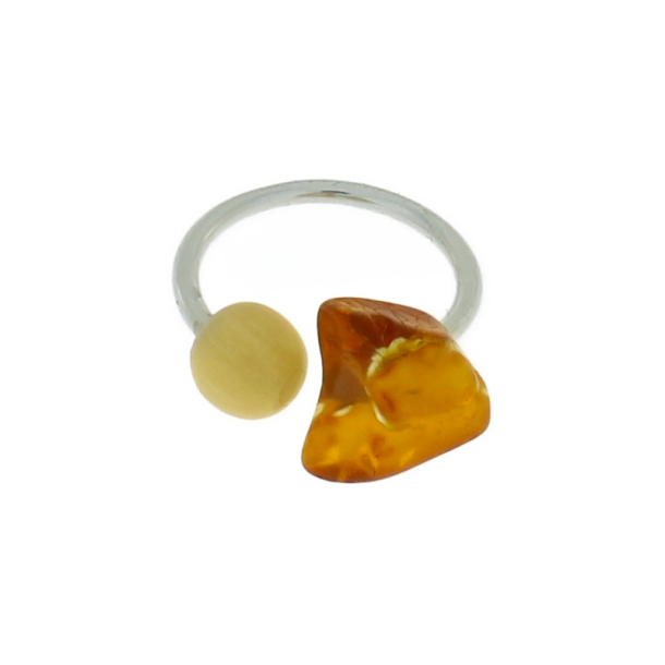 Horn &amp; Amber Ring 1