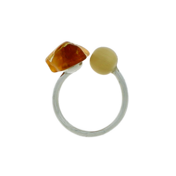 Horn &amp; Amber Ring 1