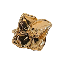 Flora Hydrangea ring gold-plated