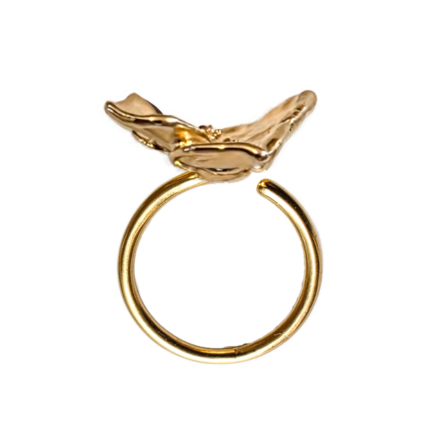 Flora Hydrangea ring gold-plated