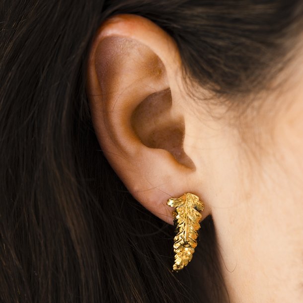 Flora bregne �restik forgyldt