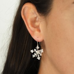 Flora Wilde Mhre Ohrhnger Versilbert