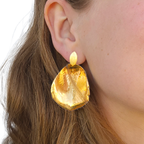 Flora rose restikker blad forgyldt