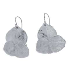 Flora hydrangea earring silver-plated