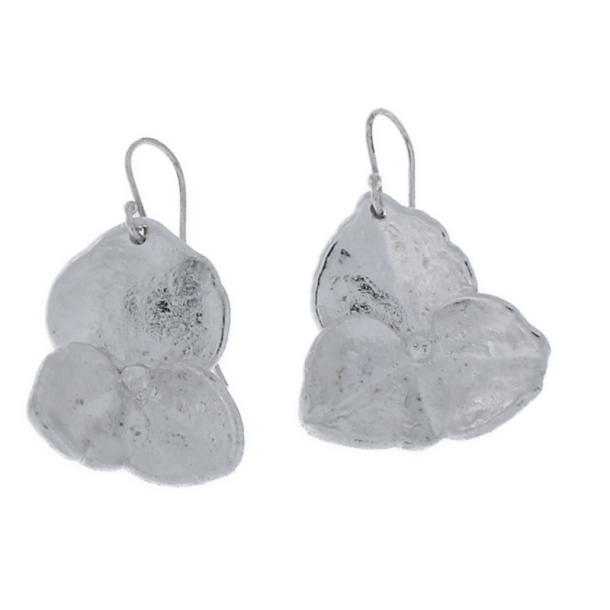 Flora hydrangea earring silver-plated