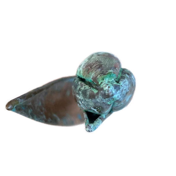 Flower Tulip verdigris patina