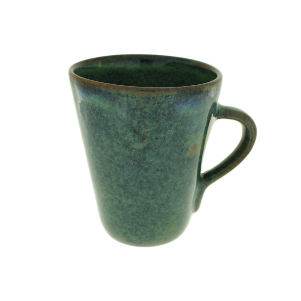 Stoneware Mug Handle Small Petroleum Green