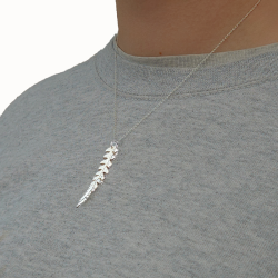 Flora Farn Anhnger versilbert