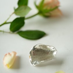 Flora rose broche forslvet