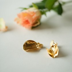 Flora rose restikker blad forgyldt