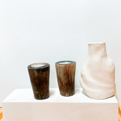 Kerzenhalter Teelichter Roh