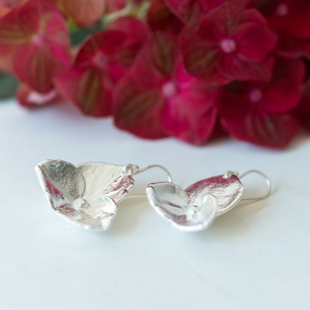 Flora hydrangea earring silver-plated