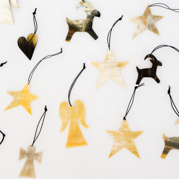 Weihnachtsdekoration Stern aus Horn