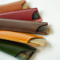 Horn Kamm Normal Inkl. Lederetui