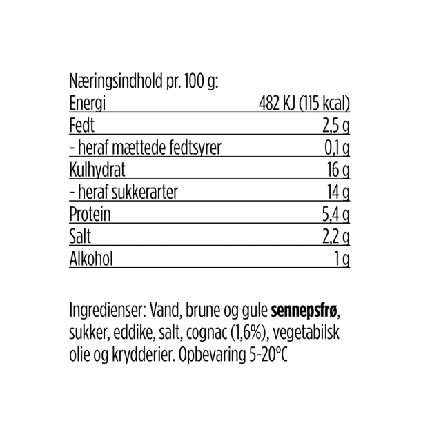 Svendborg Sennepsfabrik Sennep Cognac