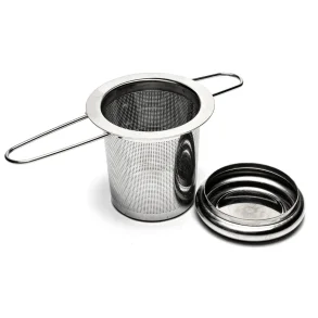 Tea filter foldable with drip tray