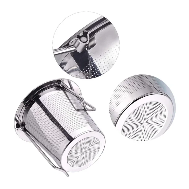 Tea filter foldable with drip tray