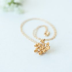 Flora Vild gulerod vedhng forgyldt