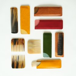 Horn Kamm Normal Inkl. Lederetui