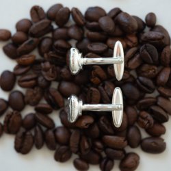 Manchetknap kaffebnne forslvet