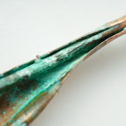 Flower Tulip verdigris patina